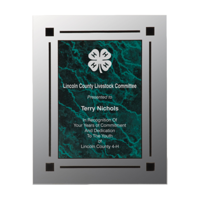 Clear Edge Acrylic Plaque (Green Marble) Clear Edge Acrylic Plaque (Green Marble)