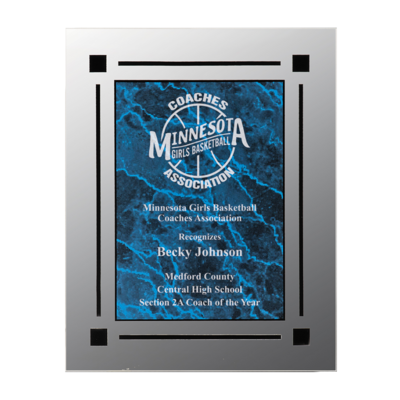Clear Edge Acrylic Plaque (Blue Marble) Clear Edge Acrylic Plaque (Blue Marble)