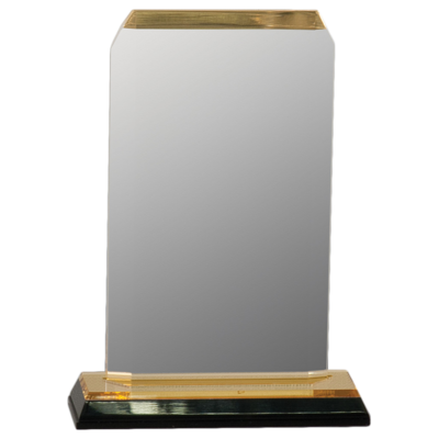 Clipped Corner Impress Acrylic (Gold) Clipped Corner Impress Acrylic (Gold)