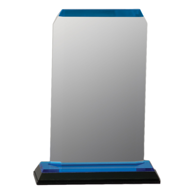 Clipped Corner Impress Acrylic (Blue) Clipped Corner Impress Acrylic (Blue)