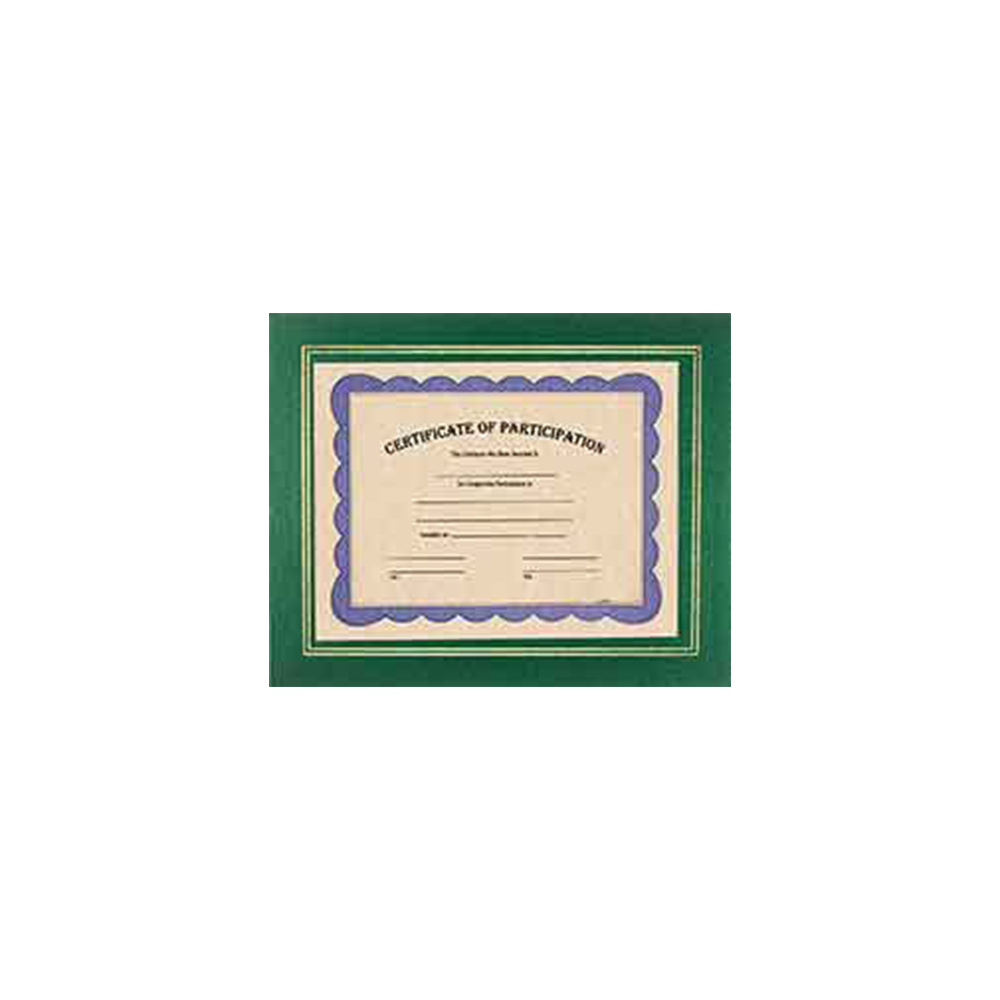 Colored Certificate Holder (Green)