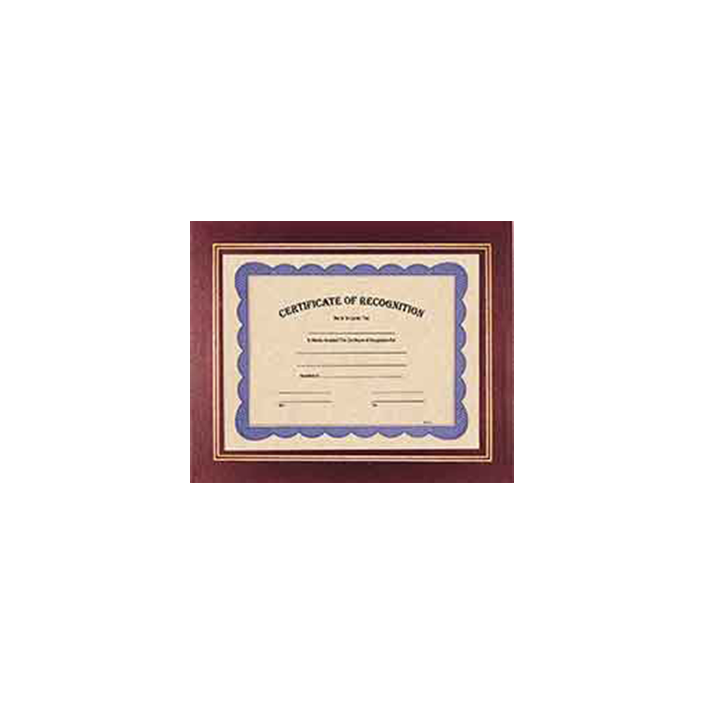 Colored Certificate Holder (Burgundy)