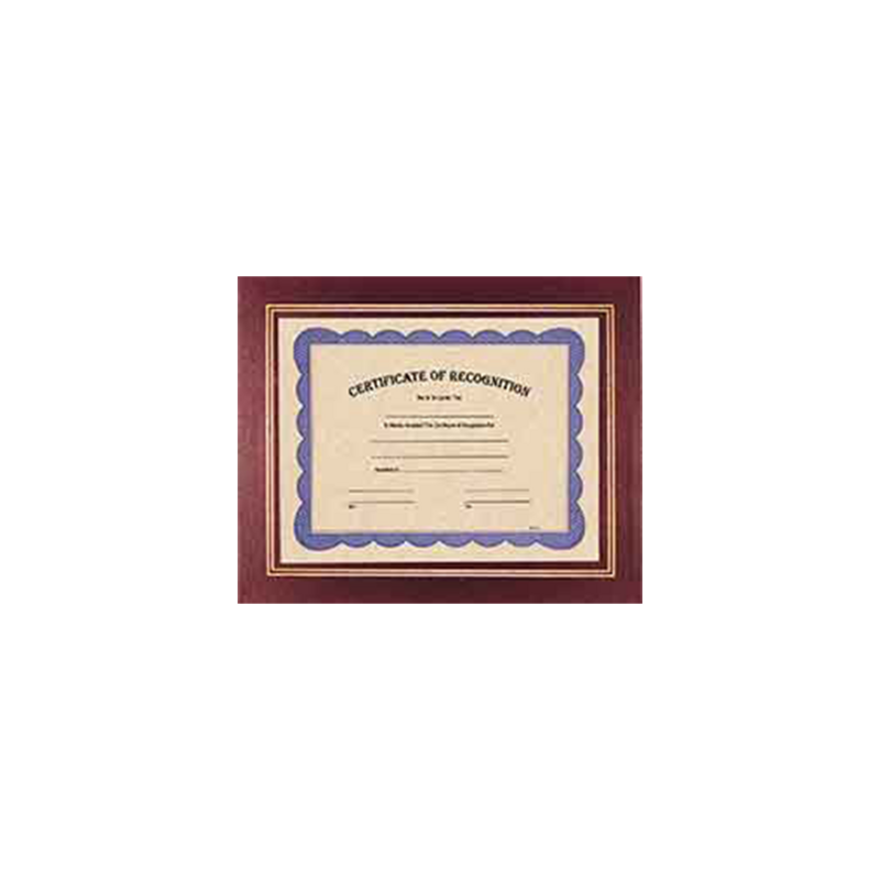 Colored Certificate Holder (Burgundy)