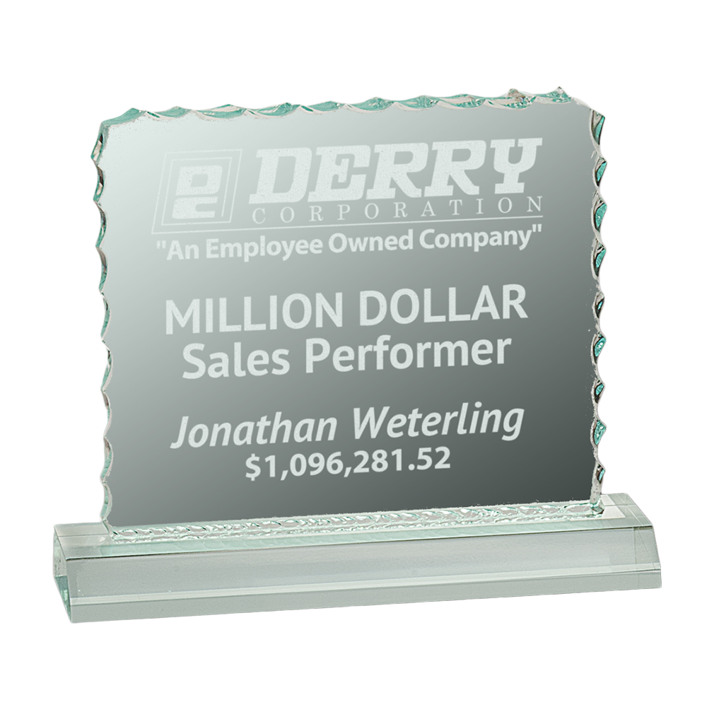 Cracked Ice Acrylic Award (Jade)