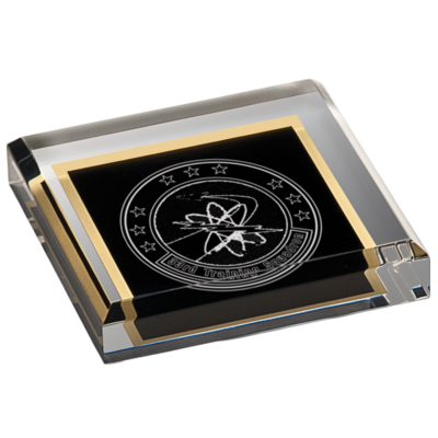 Designed Acrylic Paperweight (Solid Black) Designed Acrylic Paperweight (Solid Black)