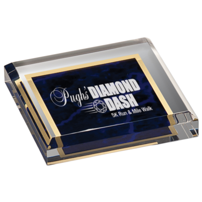 Designed Acrylic Paperweight (Purple Marble) Designed Acrylic Paperweight (Purple Marble)