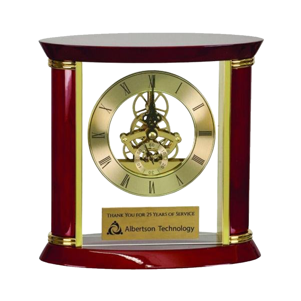 Executive Rosewood Clock (Gold)