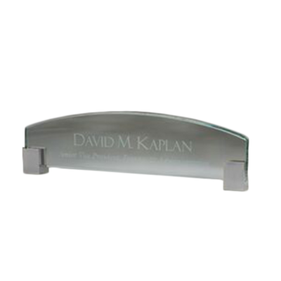 Jade Name Plate With Silver Corners Jade Name Plate With Silver Corners