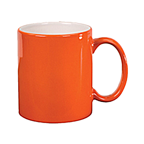 Laserable Ceramic Mug (Orange)