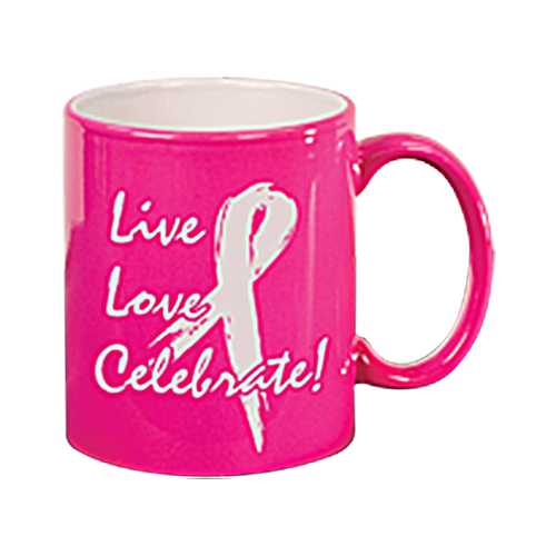 Laserable Ceramic Mug (Pink)