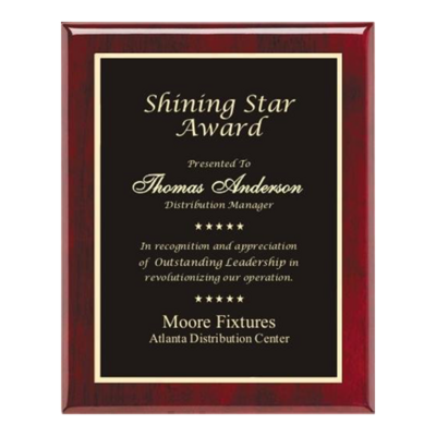 Piano Finish Plaque (Rosewood ) Piano Finish Plaque (Rosewood )