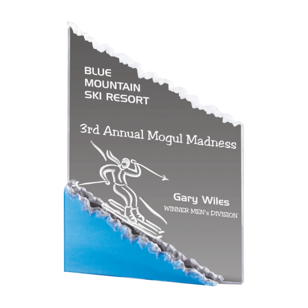 Sculpted Frosted Mountain (Blue)