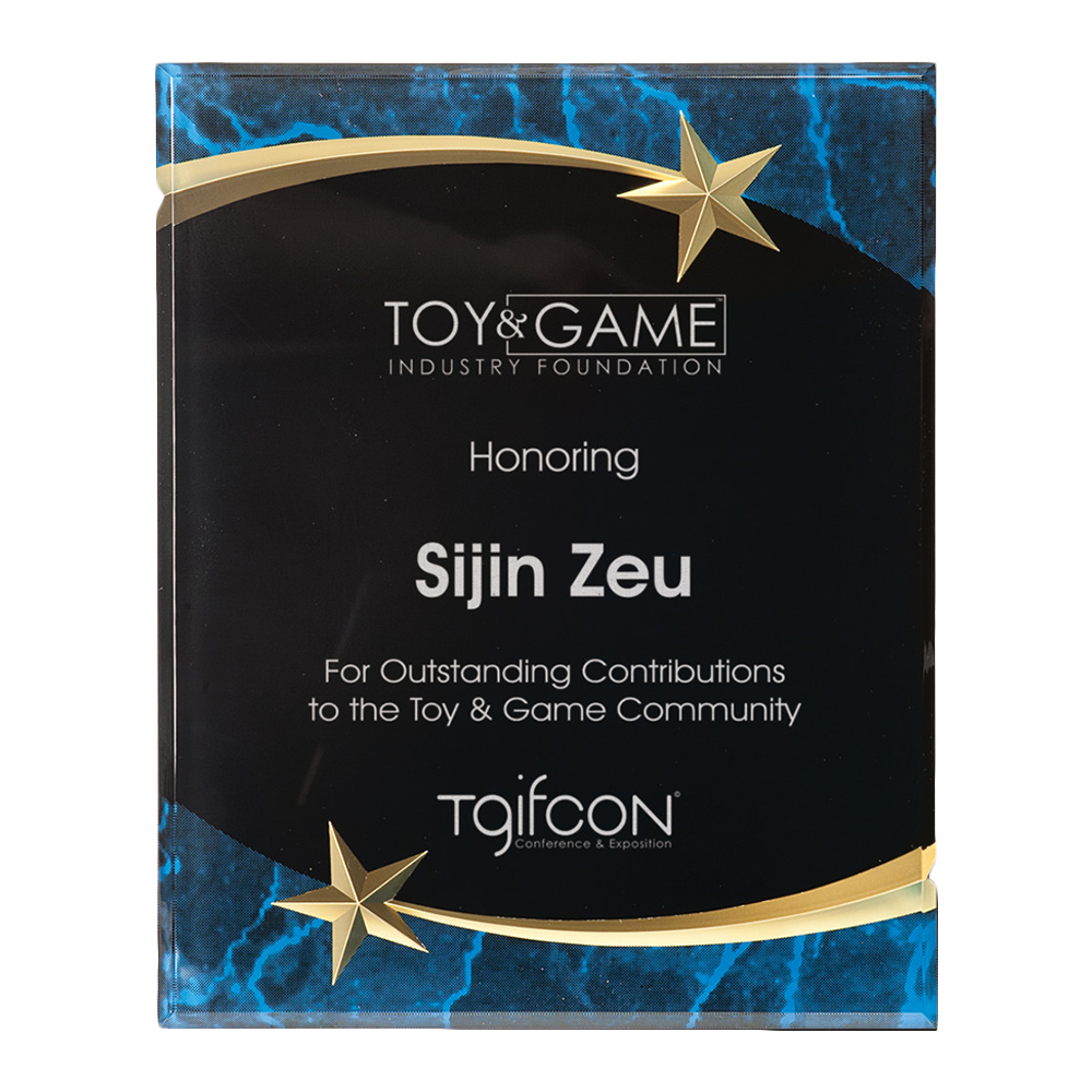 Shooting Star Acrylic Plaque (Blue)
