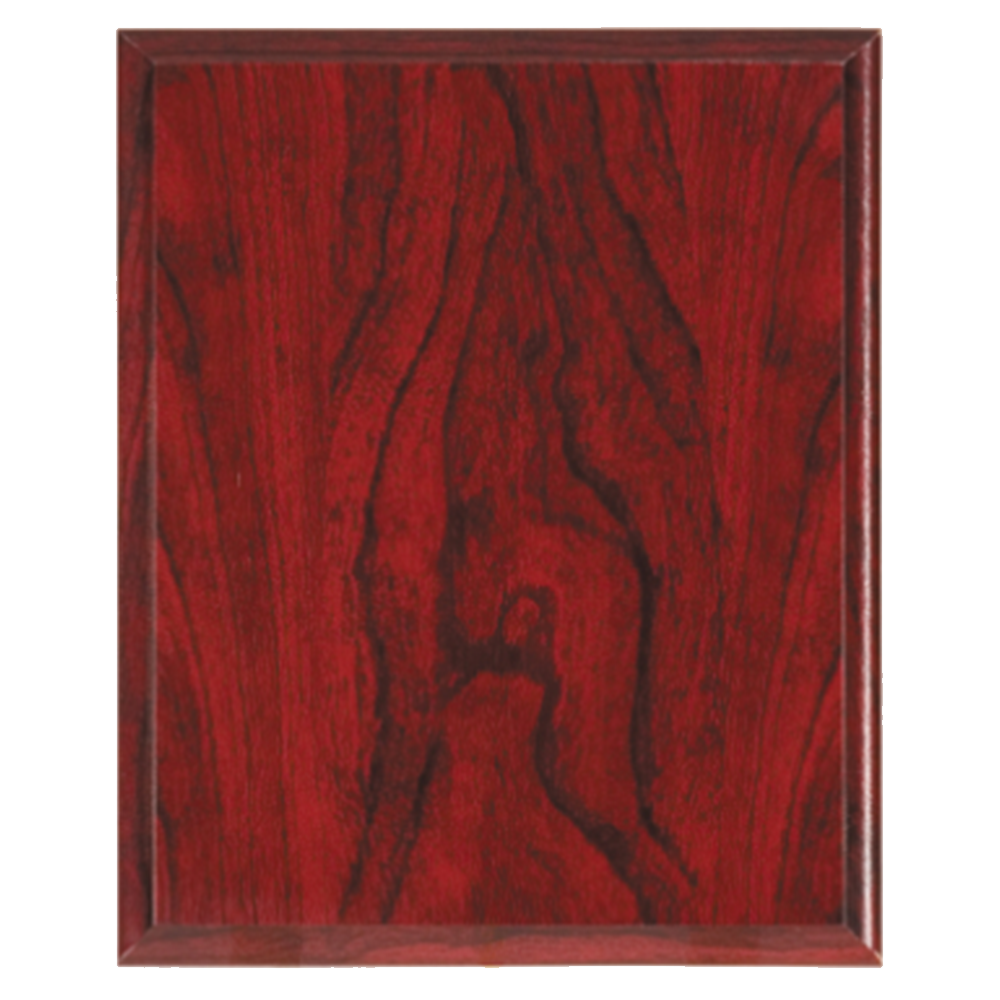 Wood-Grain Finish Plaque (Red)