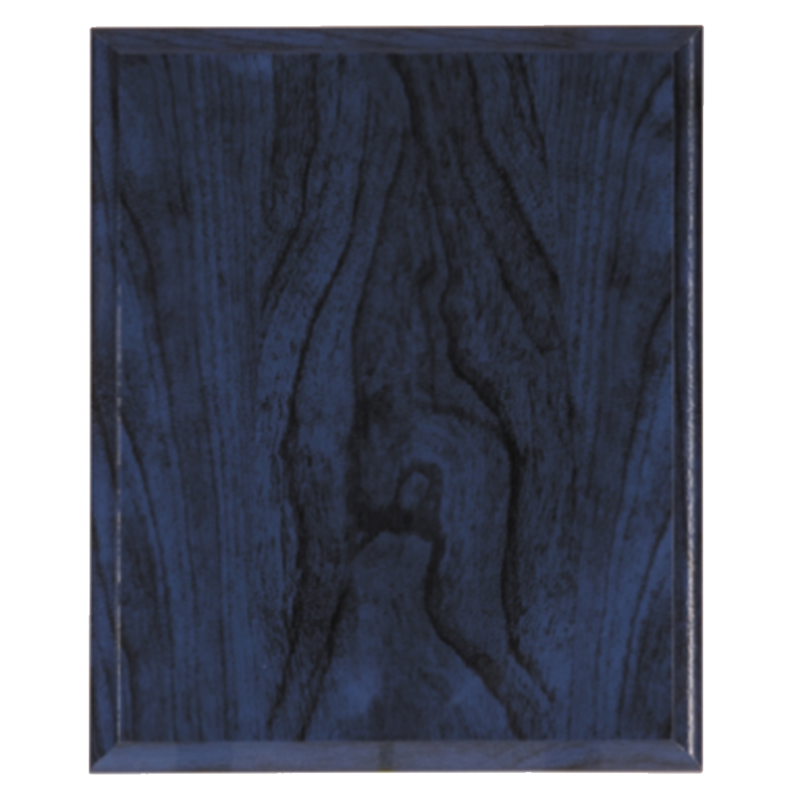 Wood-Grain Finish Plaque (Blue)