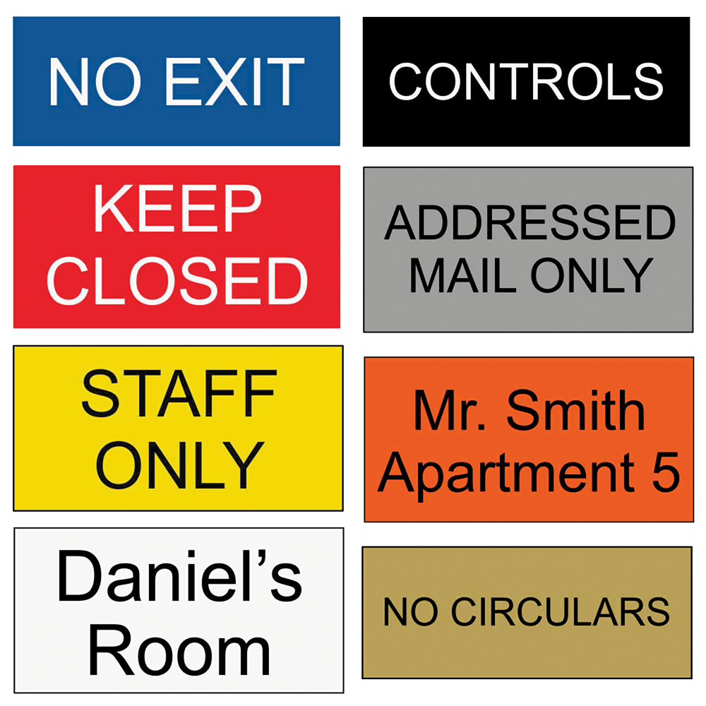 Laser Engraved Plastic Signs