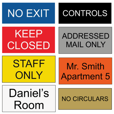 Laser Engraved Plastic Signs Laser Engraved Plastic Signs
