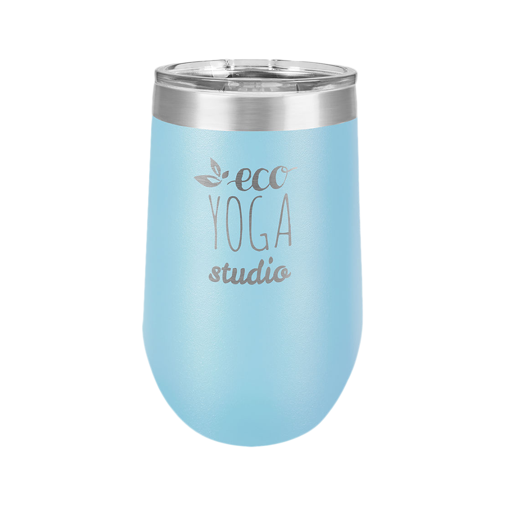 16 oz. Wine Tumbler (Light Blue)