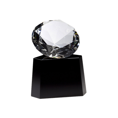 Crystal Diamond Sitting On Base