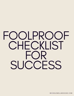 Foolproof Checklist for Success