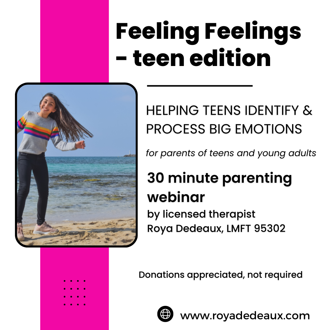 Feeling Feelings - TEEN edition Parenting Webinar