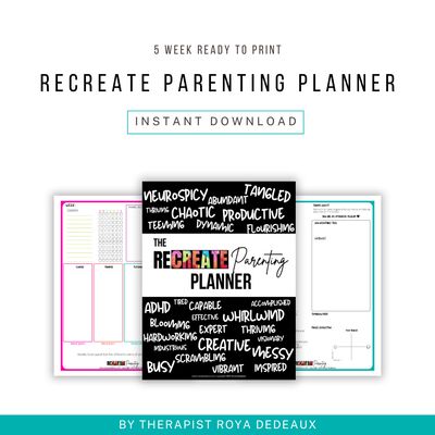 PRINTABLE Recreate Parenting Planner