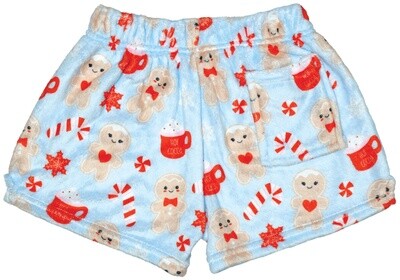 Gingerbread Sweetheart Plush Shorts