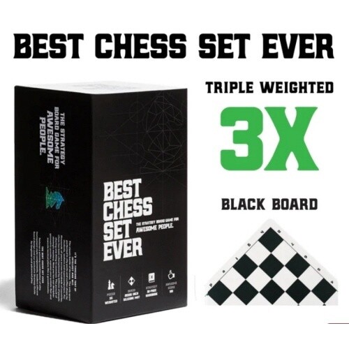 BEST CHESS SET EVER - 3X BLACK (ORIGINAL)