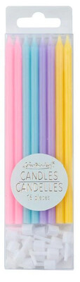 Rainbow Candles, 5" (16 pcs)