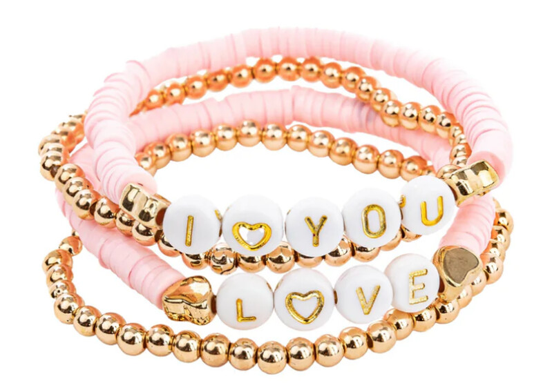 Pink love bracelet