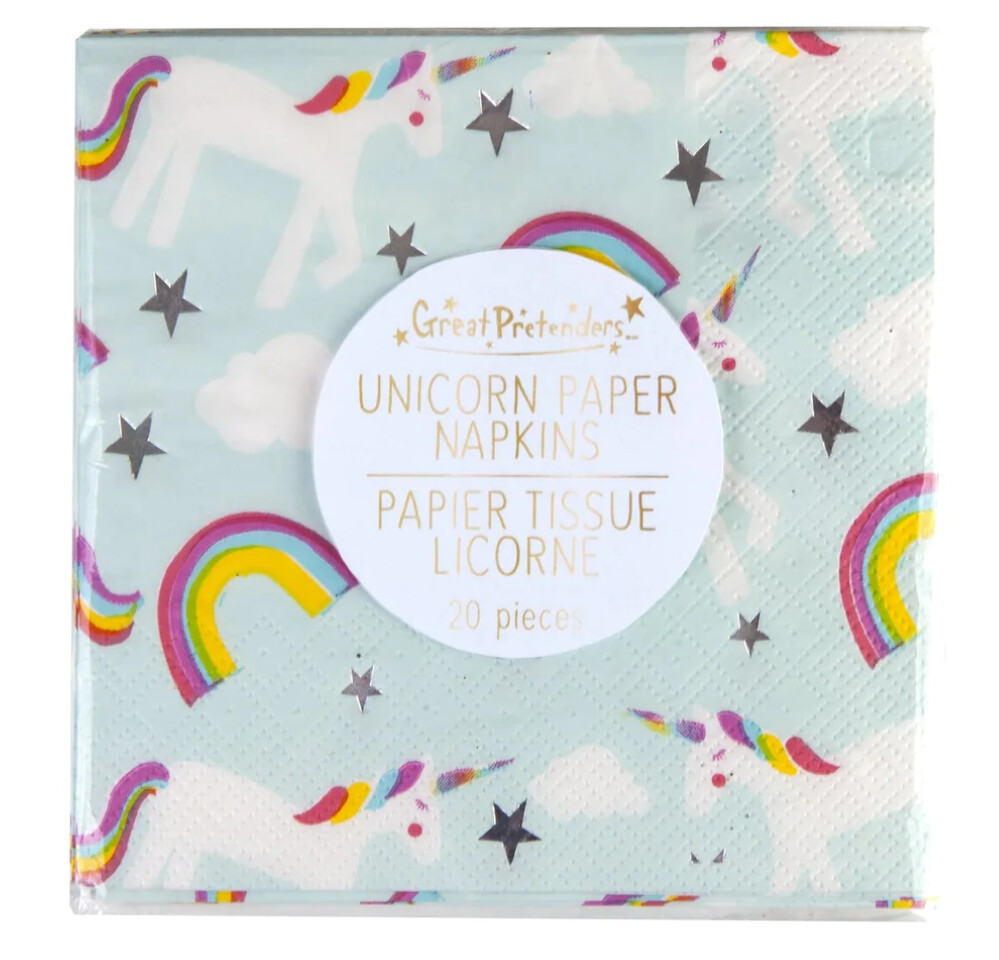 Unicorn Napkins, 5" (20 pcs)