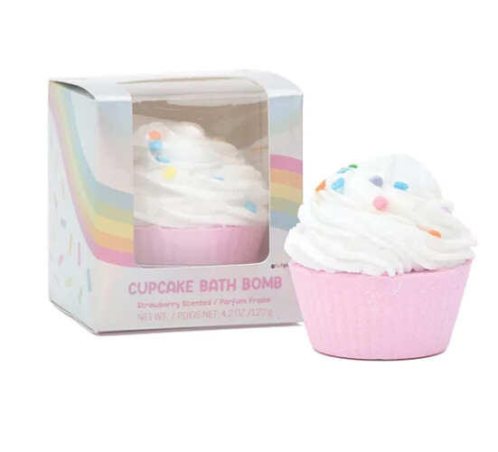 Cupcake bath bomb