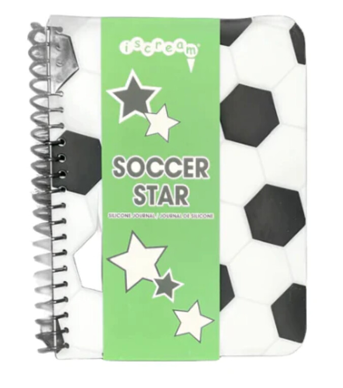 Soccer star silicone journal