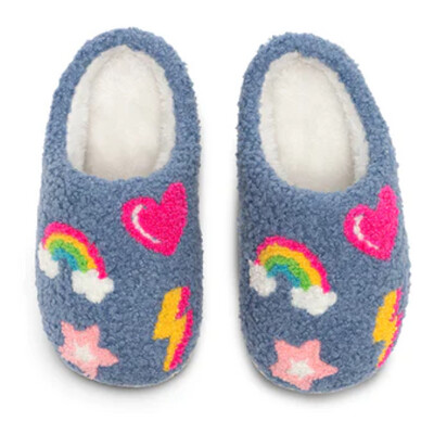 Kids denim slippers