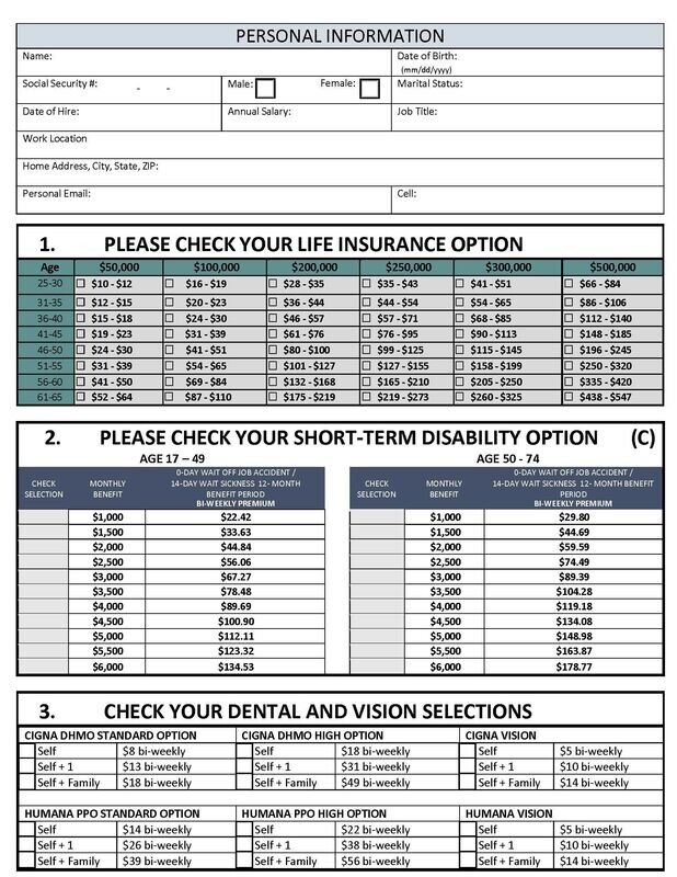 OPB C Rates Sup Benefits - F&G Spouse and Children
