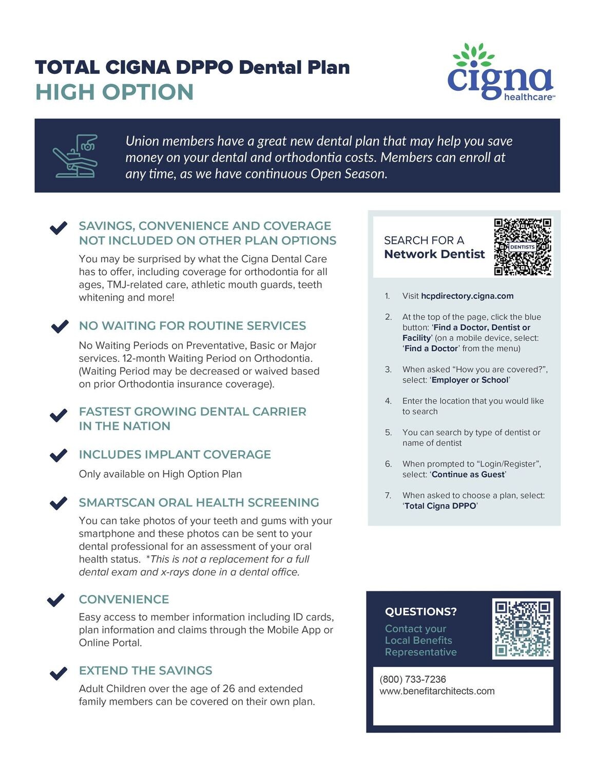 Cigna DPPO Dental  - HIGH Option