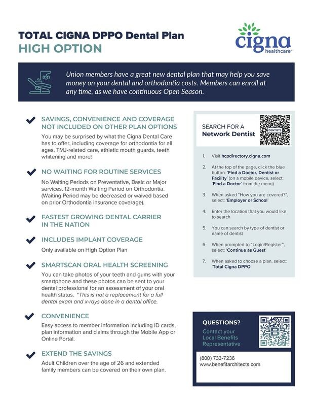 Cigna DPPO Dental  - HIGH Option