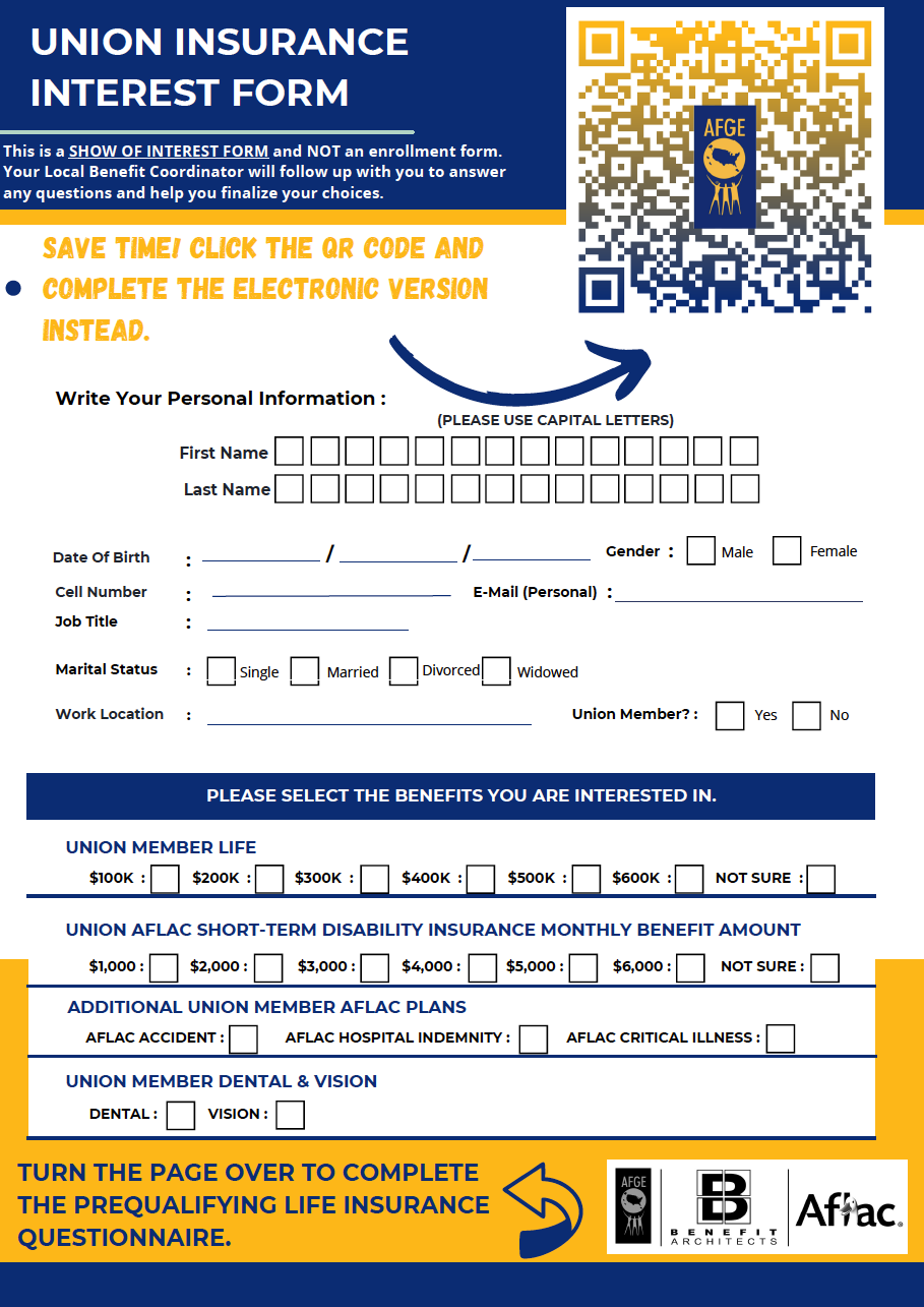 Union Interest Insurance Form