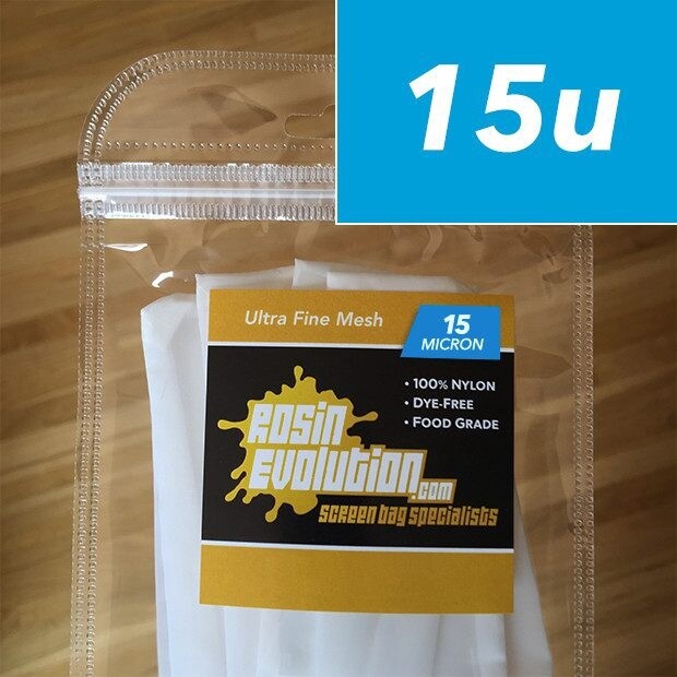 Rosin Evolution Press Bags, Bag Size: 2&quot; x 4.5&quot;, Micron: 15 micron, Quantity Per Pack: 10