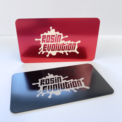 Rosin Evolution Aluminum Dry Sift Collection Card