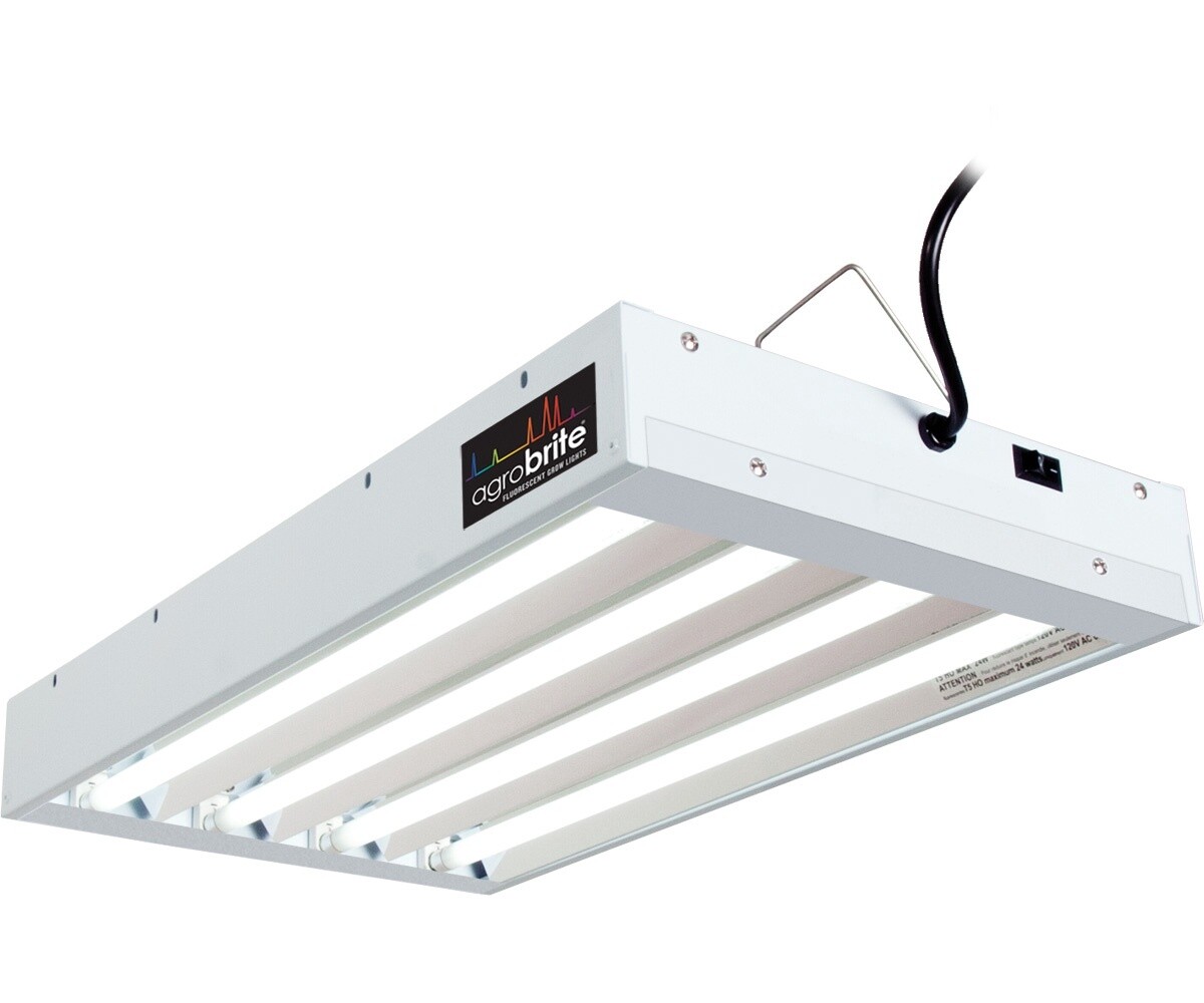 AgroBrite T5 Fixture w/ Bulbs, Length: 2&#39;, Tubes: 4-Tube