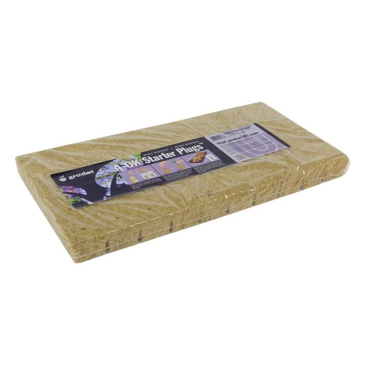 GRODAN A-OK 50/40 Rockwool Cubes 2&quot; x 2&quot; Sheet of 50