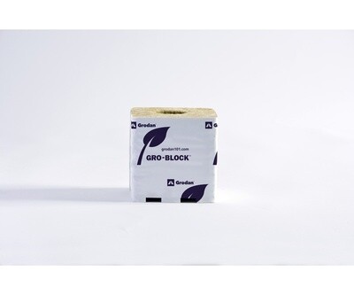 GRODAN GR10 Gro Block Large 4"w/ Holes, 6-pack
