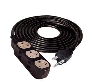 Heavy Duty Extension Cord - 3 outlet