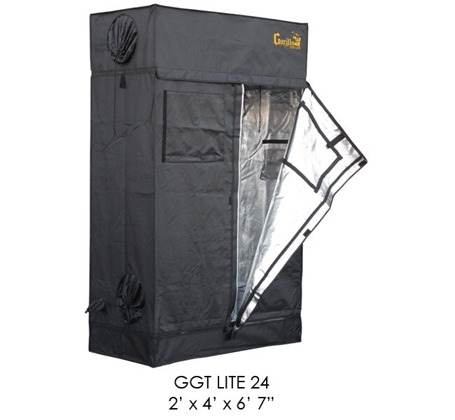 Lite Line Gorilla Grow Tent (No Extension), Tent Size: 2&#39; x 4&#39; x 6&#39;7&quot;