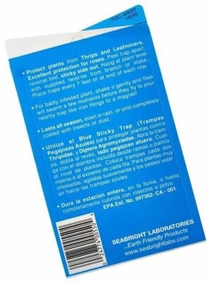 Seabright Blue Sticky Thrip/Leafminer Trap (5-count)