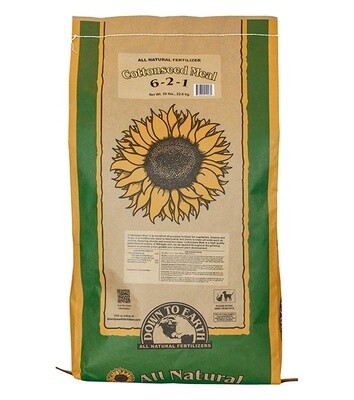 Down To Earth Cottonseed Meal Fertilizer 50LB Bag