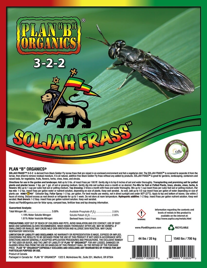 Plan &quot;B&quot; ORGANICS® Insect Frass 3-2-2 44LB Bag
