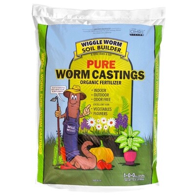Wiggle Worm Soil Builder™ Earthworm Castings (1-0-0) 30LB Bag