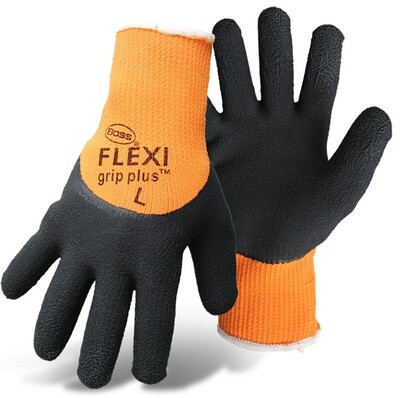 BOSS Flexi-Grip Plus High-Vis Latex Palm Glove Large